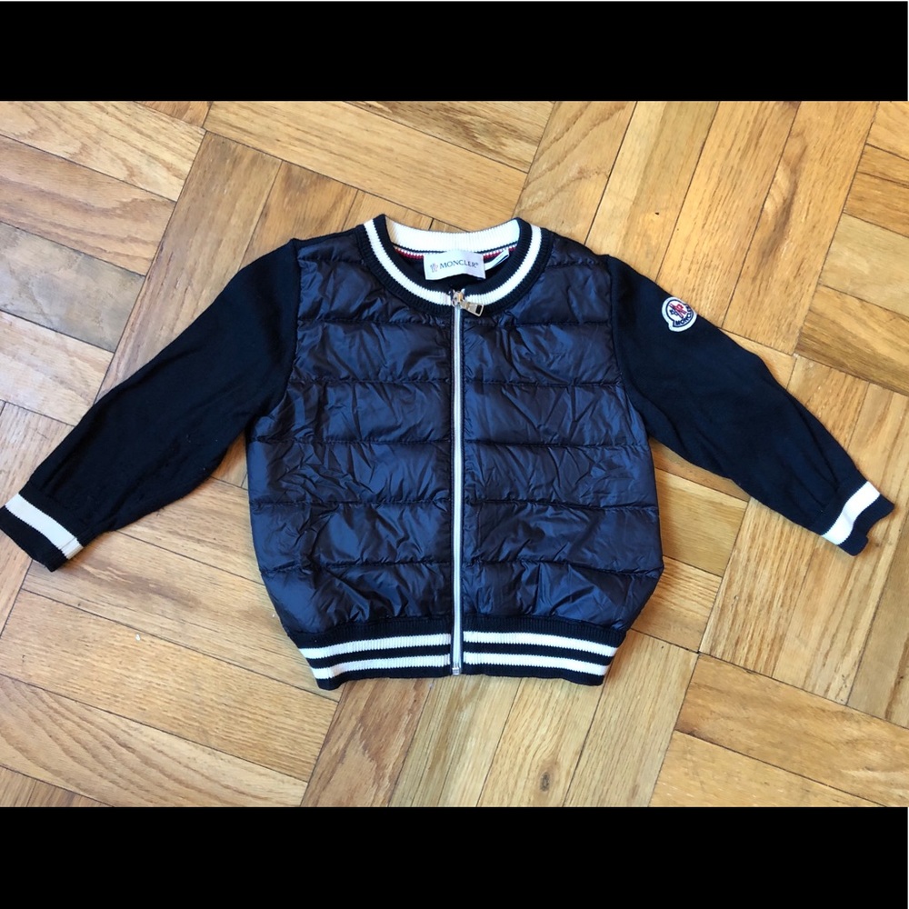 Moncler Navy Bomber Jacket (12-18mo)